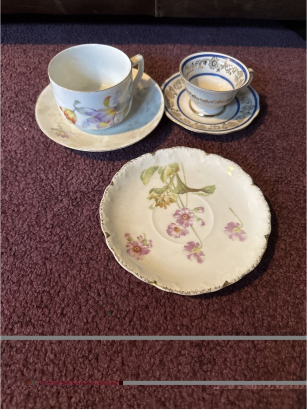 Vintage TK Thuny Czechoslovakia/Germany Floral Teacup and Saucer